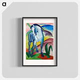 Blue Horse I - Franz Marc Poster.