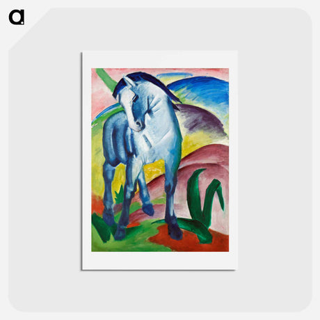 アートポストカード-Blue Horse I - フランツ マルク Postcard.