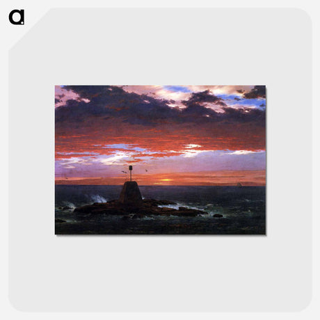 アートポストカード-Faro, Mount Desert Island - フレデリック エドウィン チャーチ Postcard.