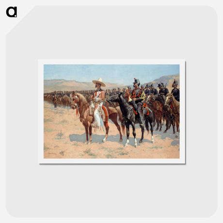 アートポストカード-The Mexican Major
 - フレデリック レミントン Postcard.