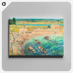 アートパネル-Bailey’s Beach, Newport, R.I. - フレデリック チャイルド ハッサム Canvas.