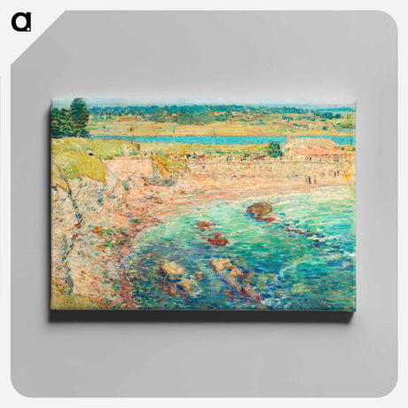 アートパネル-Bailey’s Beach, Newport, R.I. - フレデリック チャイルド ハッサム Canvas.