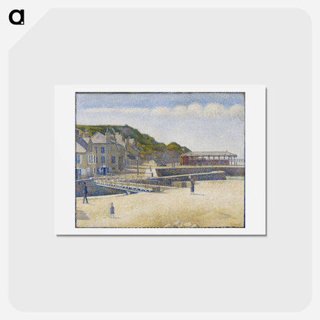 アートポストカード-Port-en-Bessin - ジョルジュ スーラ Postcard.