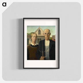 アートポスター-American Gothic - グラント ウッド Poster.