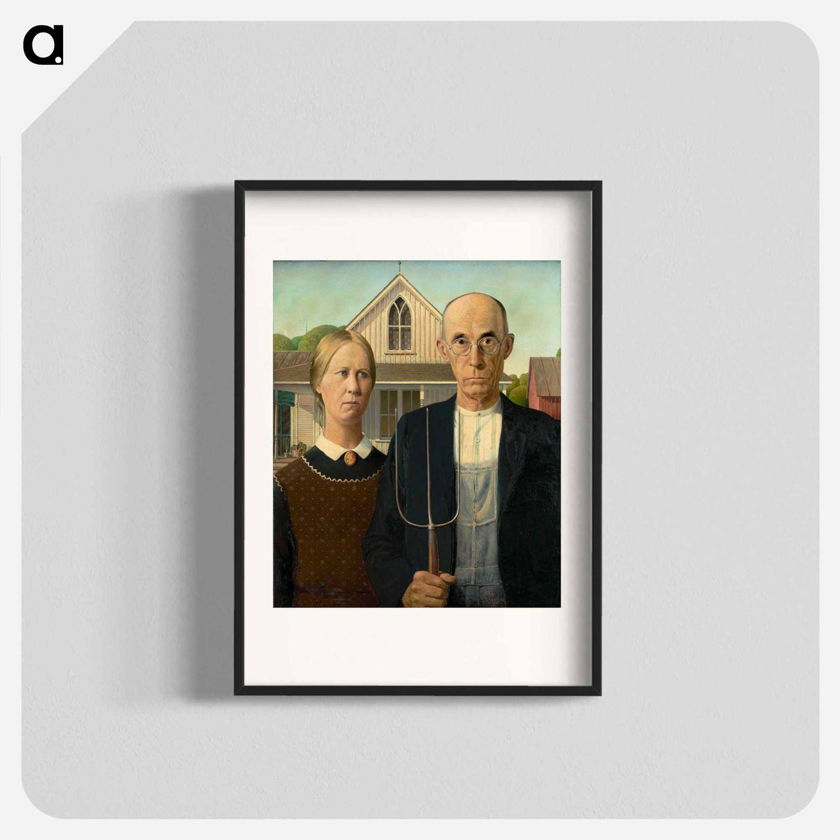 American Gothic - Grant Wood Poster.