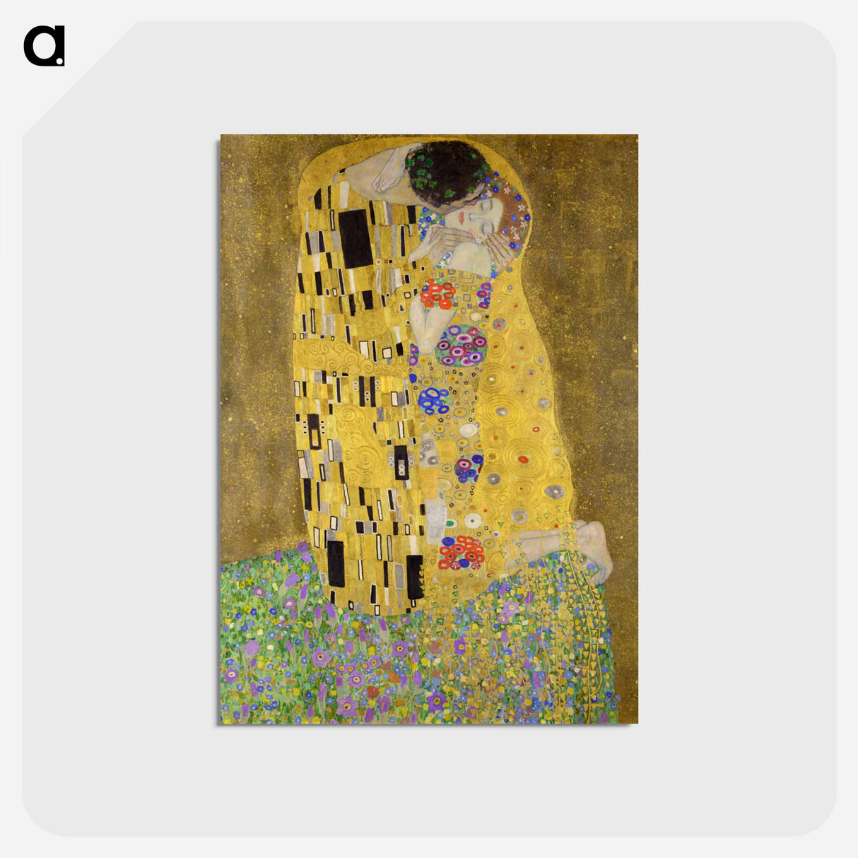 アートポストカード-The Kiss - グスタフ クリムト Postcard.