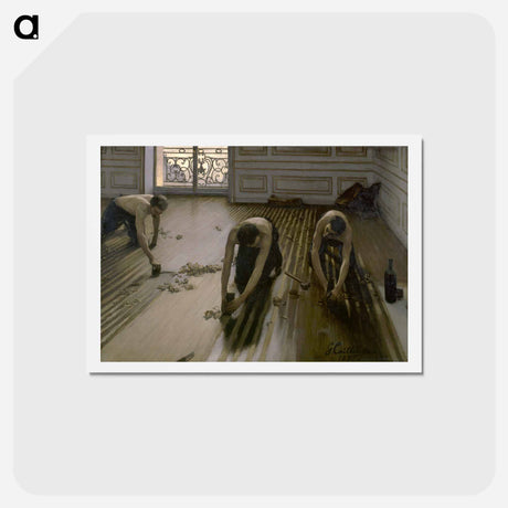 アートポストカード-The Floor Planers - ギュスターヴ カイユボット Postcard.