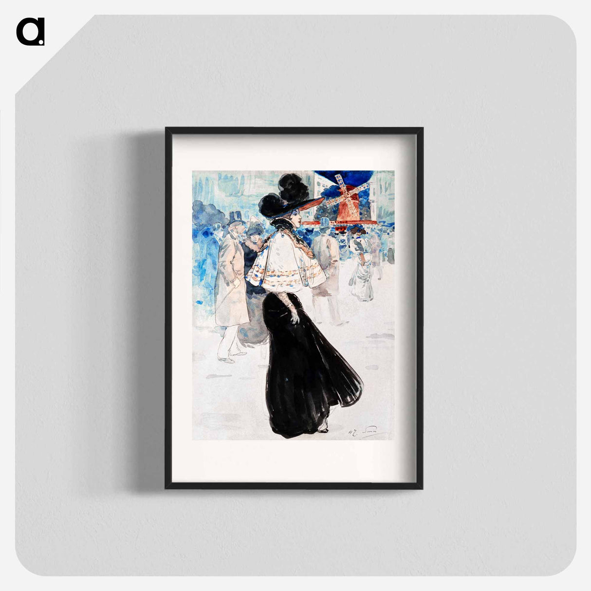 Le Moulin de la Galette - アンリ ソム Poster.