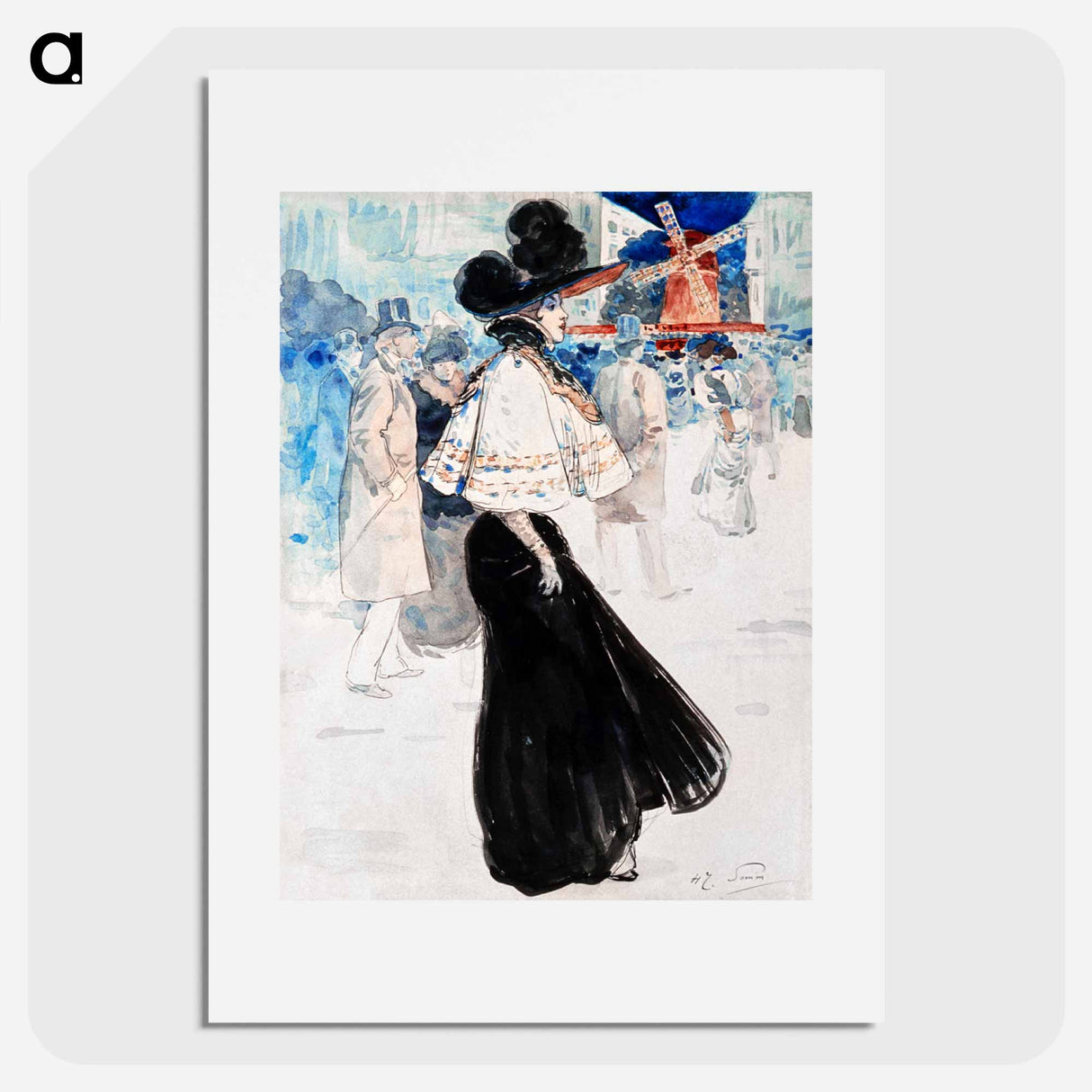 Le Moulin de la Galette - アンリ ソム Poster.