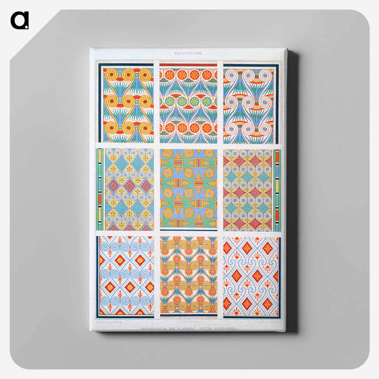 アートパネル-Ceiling Ornamentation: Flowered Posts
 - エジプト美術史 Canvas.