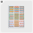 アートポストカード-Ceiling Ornamentation: Flowered Posts
 - エジプト美術史 Postcard.