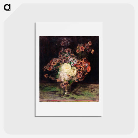 アートポストカード-Bouquet de fleurs
 - ジャック エミール ブランシュ Postcard.
