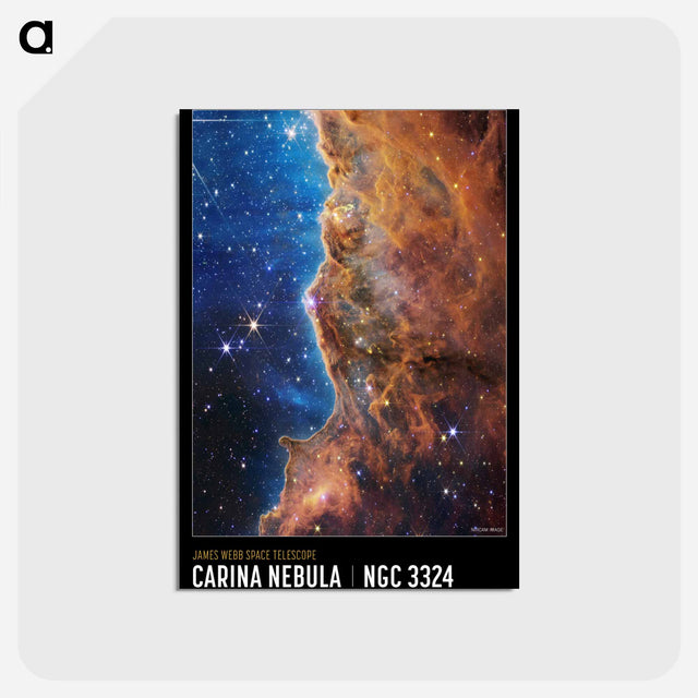 アートポストカード-Carina Nebula
 - ジェームズ ウェッブ宇宙望遠鏡 Postcard.