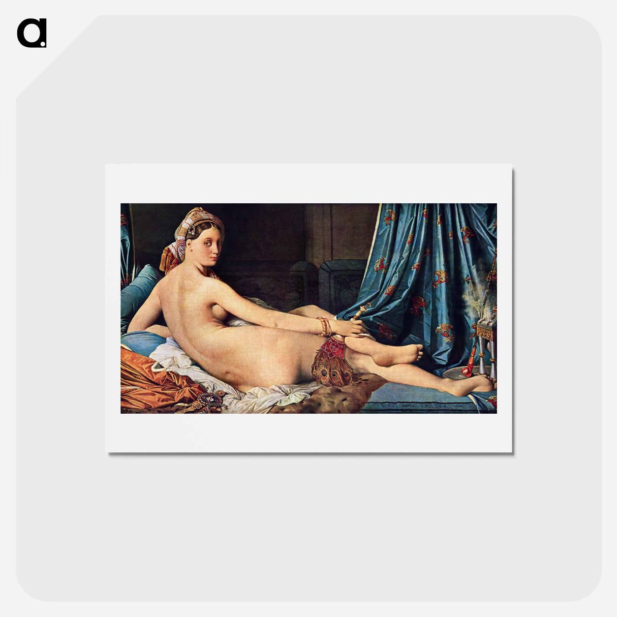 アートポストカード-Grande Odalisque
 - ジャン オーギュスト ドミニク アングル Postcard.