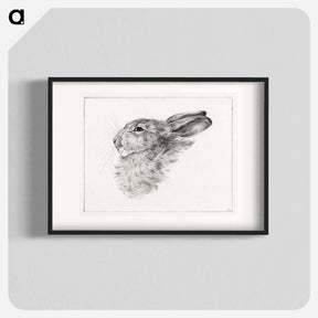 アートポスター-Head of a rabbit - ジャン ベルナール Poster.