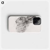 Head of a rabbit - Jean Bernard Phone Case.