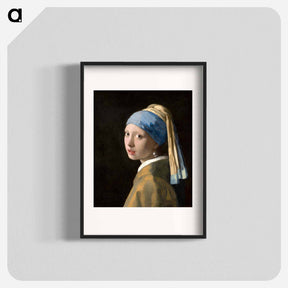 アートポスター-Girl with a Pearl Earring - ヨハネス フェルメール Poster.