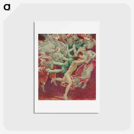 アートポストカード-Study for the Museum of Fine Arts, Boston, Murals: Orestes and the Furies - ジョン シンガー サージェント Postcard.