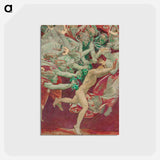 アートポストカード-Study for the Museum of Fine Arts, Boston, Murals: Orestes and the Furies - ジョン シンガー サージェント Postcard.