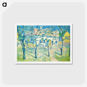 アートポストカード-Spring Garden in Blossom - カジミール マレーヴィチ Postcard.