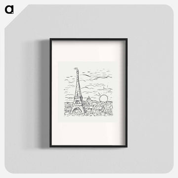 View of the Eiffel Tower in Paris - Leo Gerstel Poster.