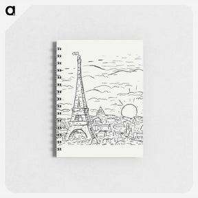 アートメモ帳-View of the Eiffel Tower in Paris - レオ ヘステル Memo.