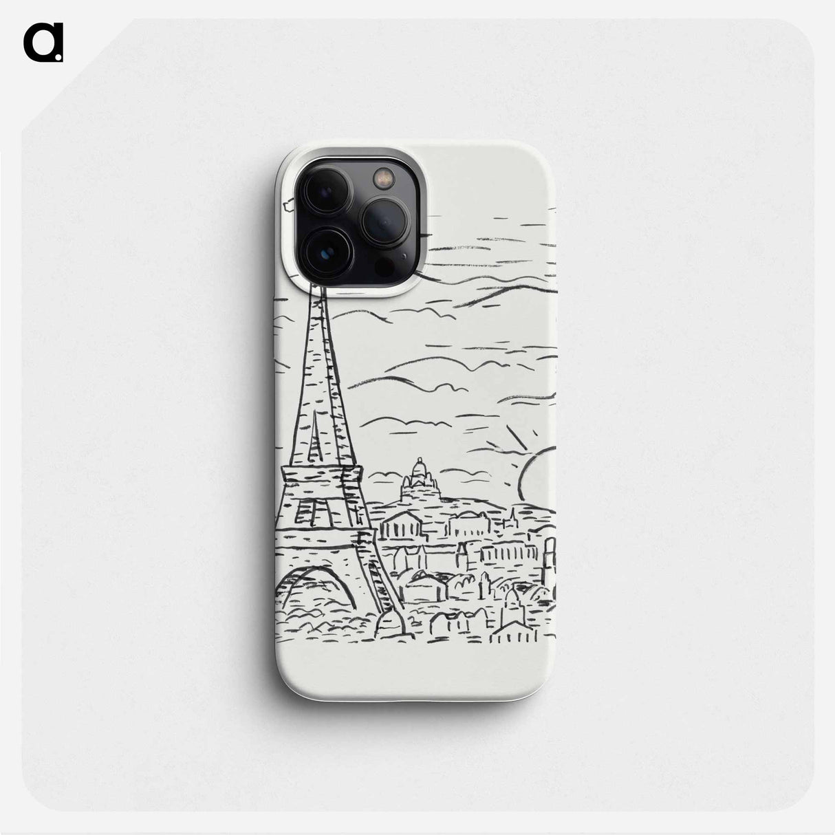 View of the Eiffel Tower in Paris - Leo Gestell Phone Case.