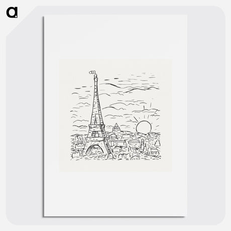 View of the Eiffel Tower in Paris - Leo Gerstel Poster.