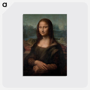 アートポストカード-Mona Lisa del Giocondo - レオナルド ダ ヴィンチ Postcard.