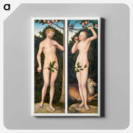 アートパネル-Adam and Eve
 - ルーカス クラナッハ Canvas.