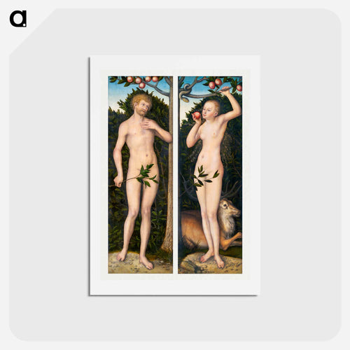 Adam and Eve
 - Lucas Cranach Postcard.