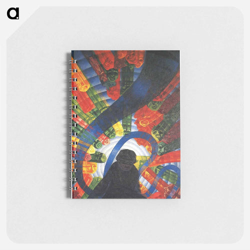 Luigi Russolo, La musica. Représentation de la vision futuriste d'un pianiste et de son public. On devine ses multiples mains rendues visibles par un procédé d'analyse de l'image. - ルイージ ルッソロ Memo.