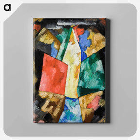アートパネル-Abstraction; Blue, Yellow and Green - マースデン ハートリー Canvas.