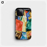 Abstraction; Blue, Yellow and Green - Marsden Hartley Phone Case.