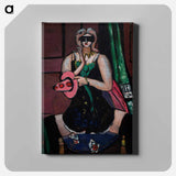 アートパネル-Carnival Mask, Green, Violet, and Pink (Columbine)
 - マックス ベックマン Canvas.