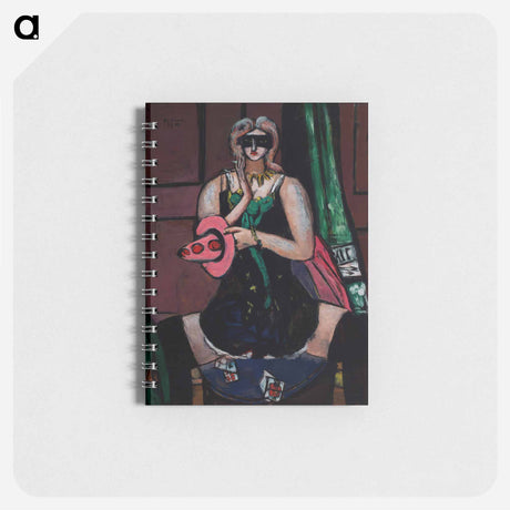 アートメモ帳-Carnival Mask, Green, Violet, and Pink (Columbine)
 - マックス ベックマン Memo.