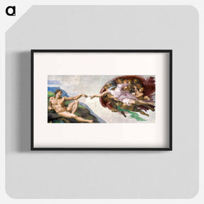 アートポスター-The Creation of Adam - ミケランジェロ ブオナローティ Poster.