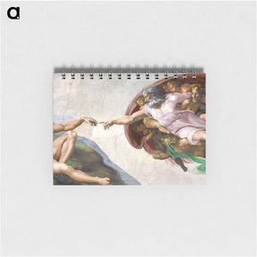 アートメモ帳-The Creation of Adam - ミケランジェロ ブオナローティ Memo.