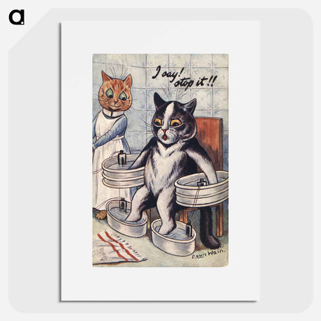 アートポスター-Anthropomorphic Cats in Altercation
 - 国立医学図書館 Poster.