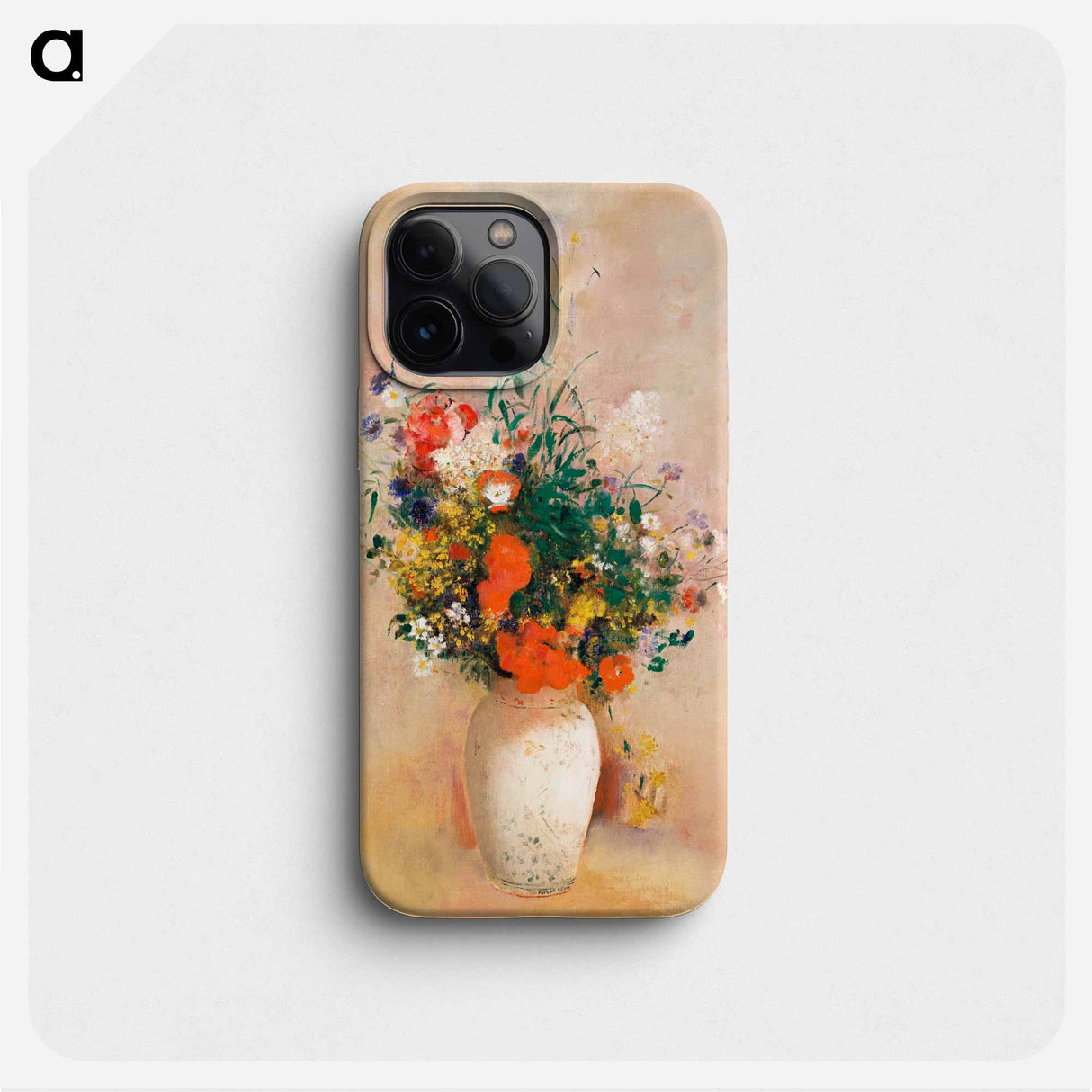 Vase of Flowers - オディロン ルドン Phone Case.