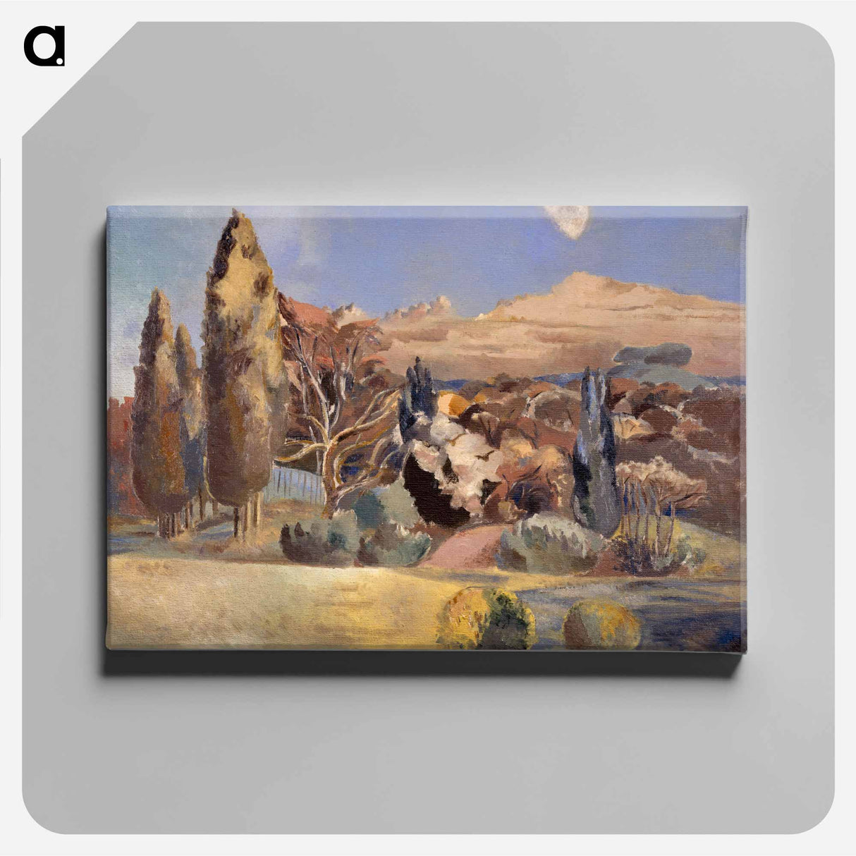 アートパネル-Landscape of the Moon's First Quarter - ポール ナッシュ Canvas.