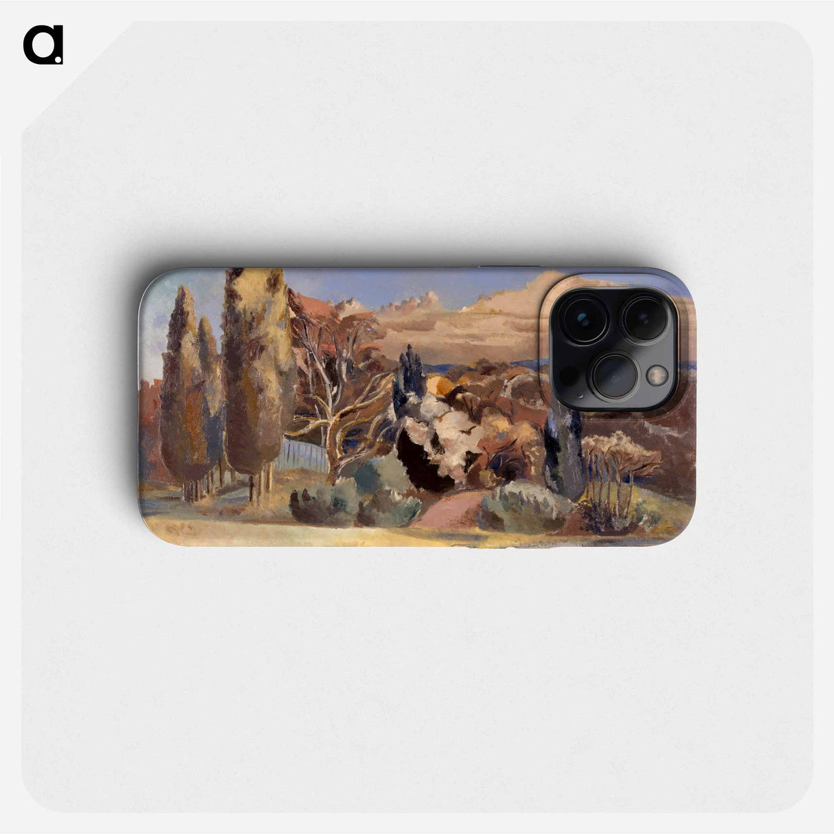 Landscape of the Moon's First Quarter - ポール ナッシュ Phone Case.