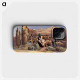 Landscape of the Moon's First Quarter - ポール ナッシュ Phone Case.