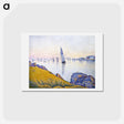 アートポストカード-Evening Calm, Concarneau, Opus 220 (Allegro Maestoso) - ポール シニャック Postcard.
