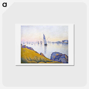 アートポストカード-Evening Calm, Concarneau, Opus 220 (Allegro Maestoso) - ポール シニャック Postcard.