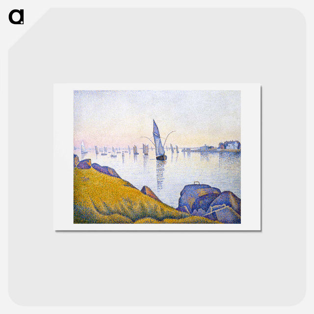 アートポストカード-Evening Calm, Concarneau, Opus 220 (Allegro Maestoso) - ポール シニャック Postcard.