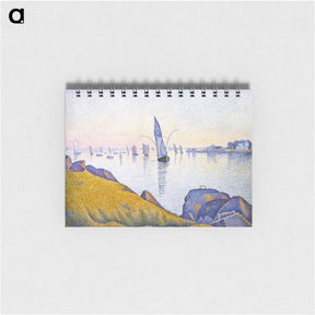 アートメモ帳-Evening Calm, Concarneau, Opus 220 (Allegro Maestoso) - ポール シニャック Memo.
