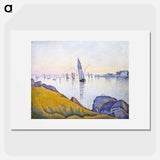 Evening Calm, Concarneau, Opus 220 (Allegro Maestoso) - Paul Signac Poster.