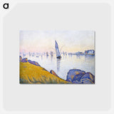 アートポストカード-Evening Calm, Concarneau, Opus 220 (Allegro Maestoso) - ポール シニャック Postcard.