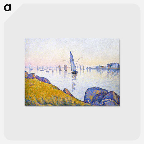 アートポストカード-Evening Calm, Concarneau, Opus 220 (Allegro Maestoso) - ポール シニャック Postcard.